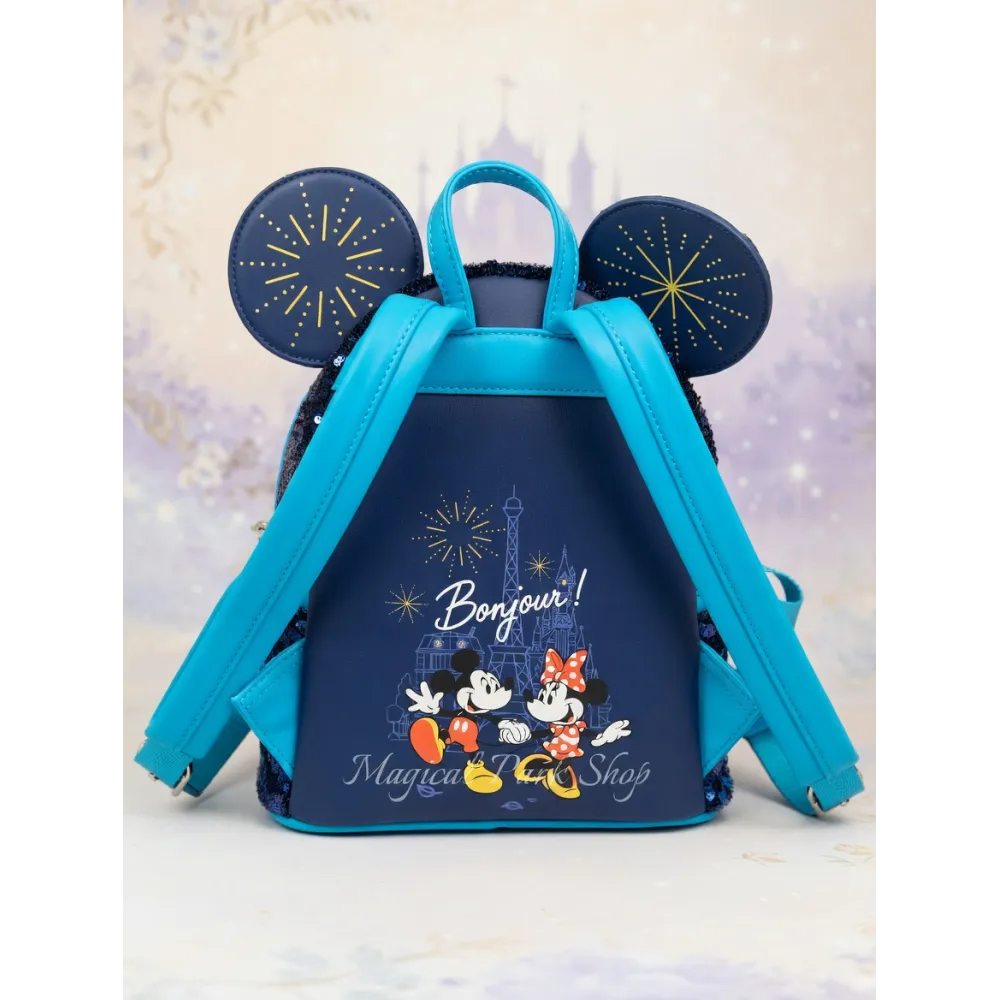 Loungefly Pailletten-Rucksack PARIS Disneyland Paris