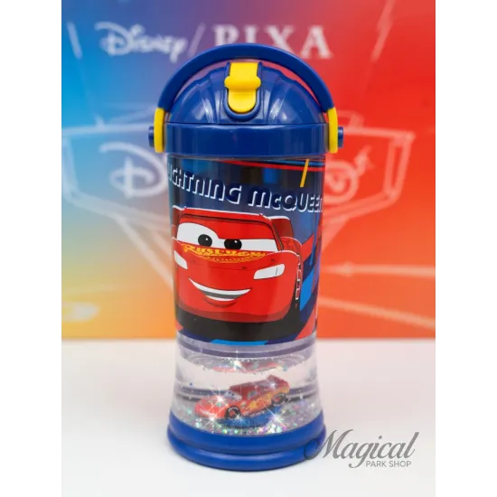 Botella Disney con pajita para niños – Cars, Princesas, Reina de las Nieves, Minnie, Spider-Man