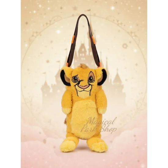 Disney Lion King Water Bottle with Simba Crossbody Strap Disneyland Paris